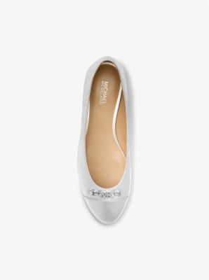 Rebecca Flex Crackled Metallic Leather Ballet Flat