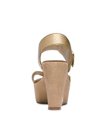 Michael kors best sale warren wedge sandals