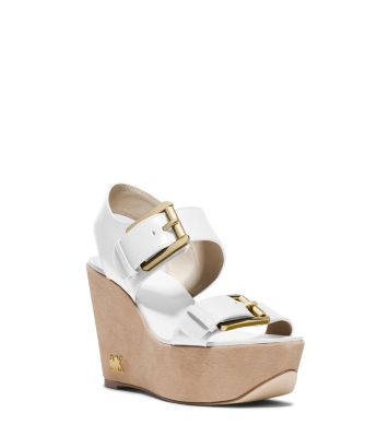 Warren Leather Wedge Sandal | Michael Kors