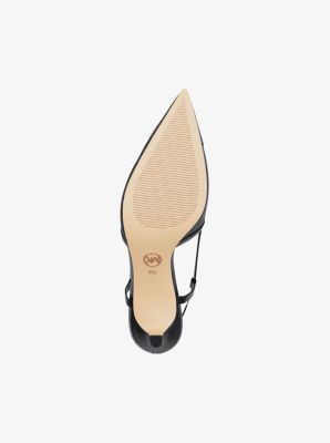 Alora Signature Logo Slingback Pump in BLACK | Michael Kors
