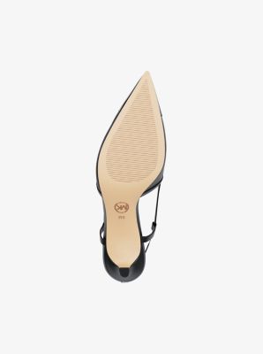 Alora Leather Slingback Pump in BLACK | Michael Kors