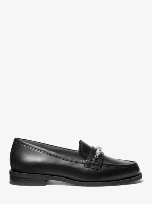 Mocassin Dina en cuir in NOIR | Michael Kors