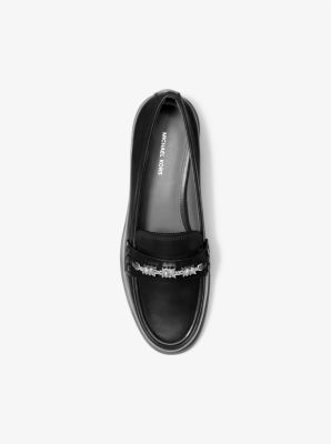 Mocassin Dina en cuir in NOIR | Michael Kors