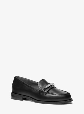 MK Loafer Dina Aus Leder - Schwarz