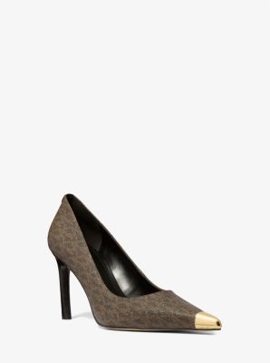MK Pumps Kasia Mit Signature-Logomuster - Braun