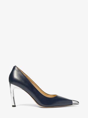 Kasia Leather Pump in DRESS BLUES | Michael Kors