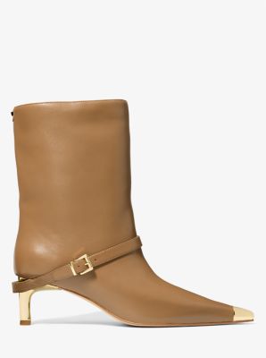 Bota Kasia de piel con hebilla in CÁSCARA | Michael Kors