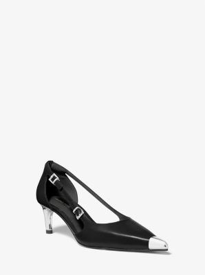 Kasia Leather Kitten Pump