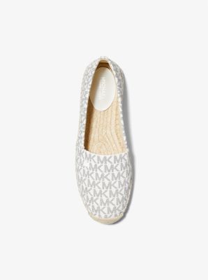 Michael michael kors kendrick store logo printed slip on espadrilles