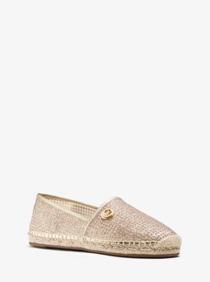 michael kors gold slip on shoes