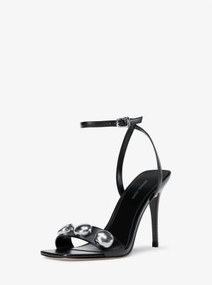 Liana Studded Leather Sandal in BLACK | Michael Kors