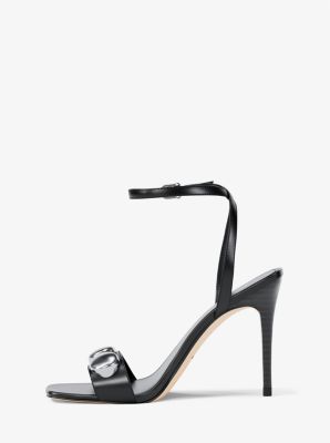 Liana Studded Leather Sandal in BLACK | Michael Kors