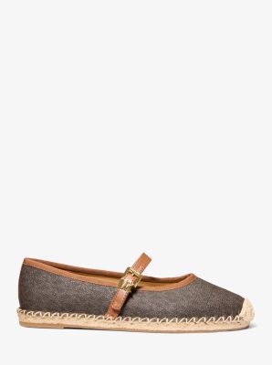 Espadrille Lynn mit Signature-Logomuster im Ballerina-Stil