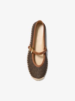 Espadrille Lynn mit Signature-Logomuster im Ballerina-Stil