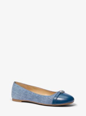 MK Ballerina Mandy Aus Denim - Weiss