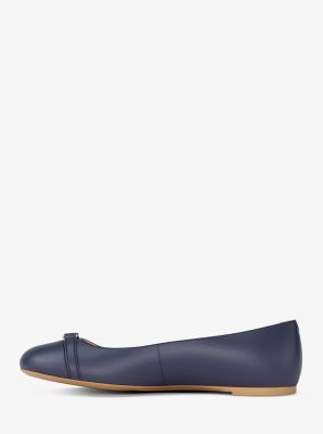 Mandy Leather Ballet Flat in DRESS BLUES | Michael Kors