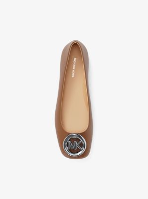 Milan Leather Ballet Flat in LUGGAGE | Michael Kors