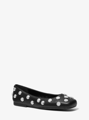 Matilda Studded Leather Ballet Flat