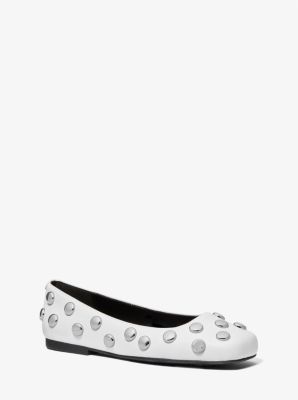 Matilda Studded Leather Ballet Flat
