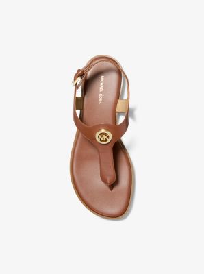 Sandale-tong Val en cuir