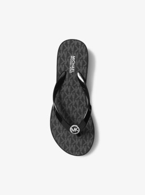 Michael kors bedford logo flip flop new arrivals