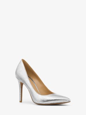 Michael kors claire embossed sale leather pump