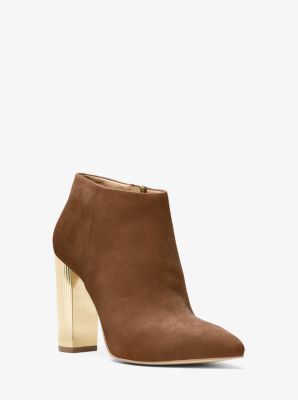 michael kors paloma leather bootie