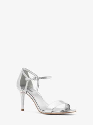 Michael kors sale simone sandal silver