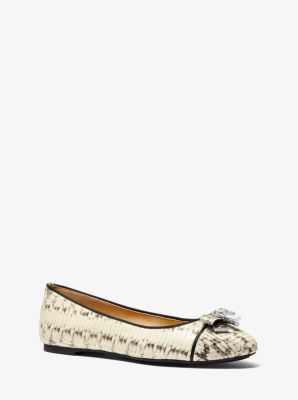 Michael kors on sale snakeskin flats