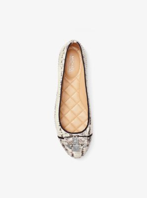 Michael kors snakeskin flats online