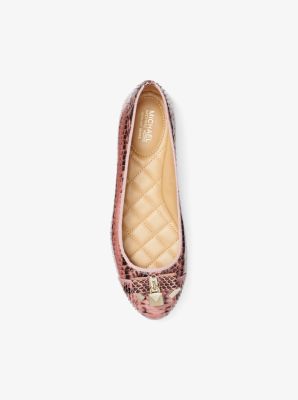 alice snakeskin ballet flat