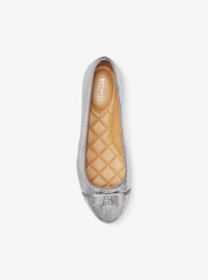 Alice metallic leather ballet flat online