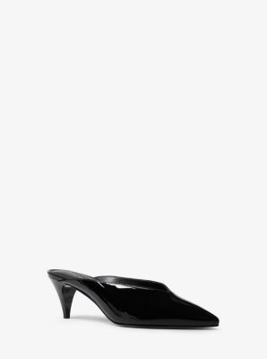 Cambria Patent Leather Mule Michael Kors