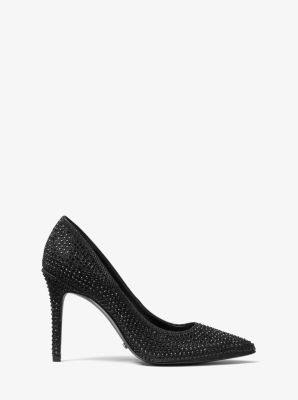 Claire Embellished Chain Mesh Pump Michael Kors