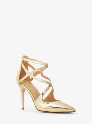 Catia Metallic Leather Pump | Michael Kors