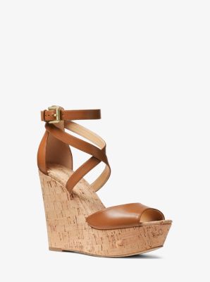 gabriella leather wedge