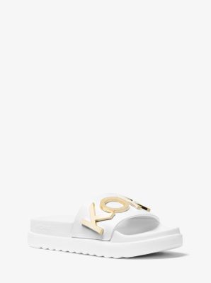 michael kors slides white