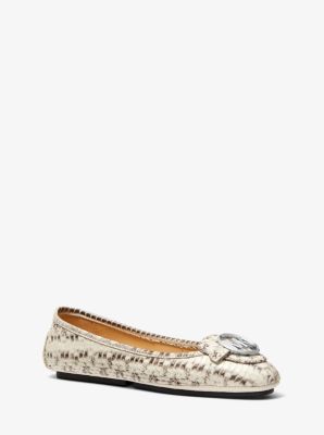 michael kors snakeskin flats