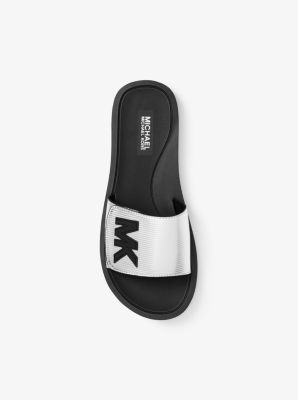 Michael kors metallic on sale slides