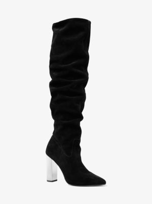 michael kors suede over the knee boots