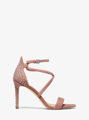 michael michael kors raquel studded suede sandal
