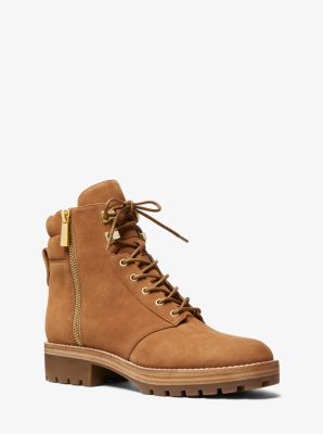 Michael michael kors rosario leather store combat boot