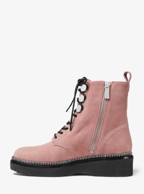 Michael kors tavie shop leather combat boot