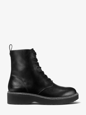 Tavie Leather Combat Boot