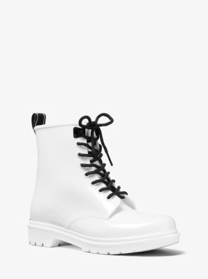 white michael kors boots