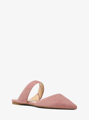 michael kors suede mules