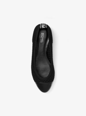Vicky logo tape knit ballet flat sales