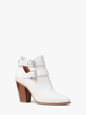 michael kors walden leather bootie