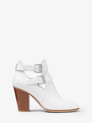 michael kors walden leather bootie