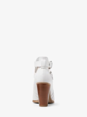 michael kors walden leather bootie